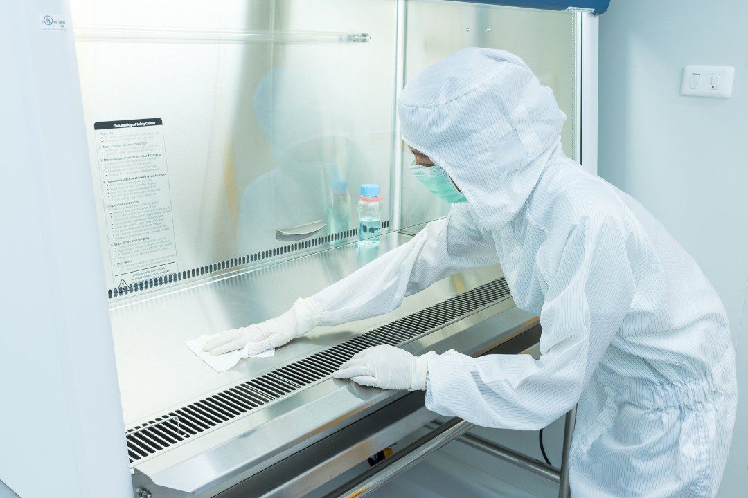 Clean room procedures include rigorous cleaning protocols.