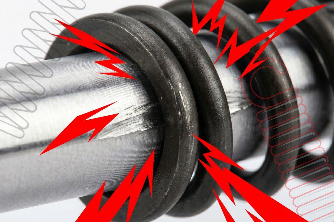 Spring coil with friction