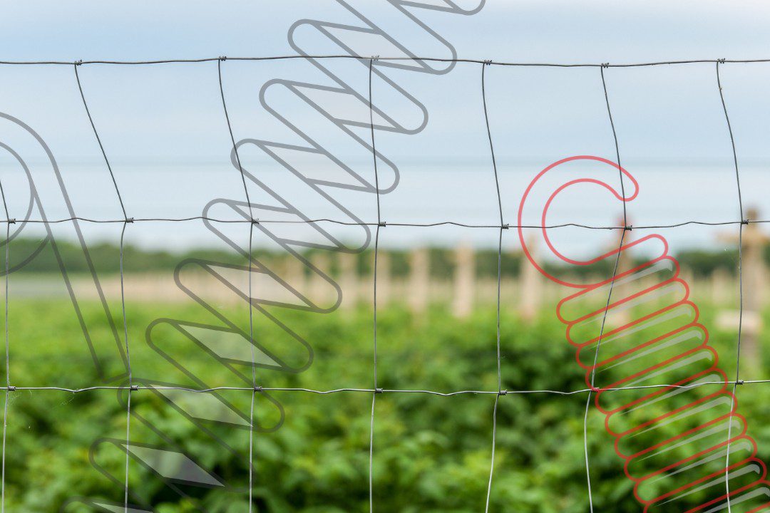 Pre-galvanized wire on a farm