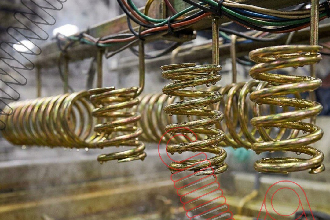 Electro-plating springs