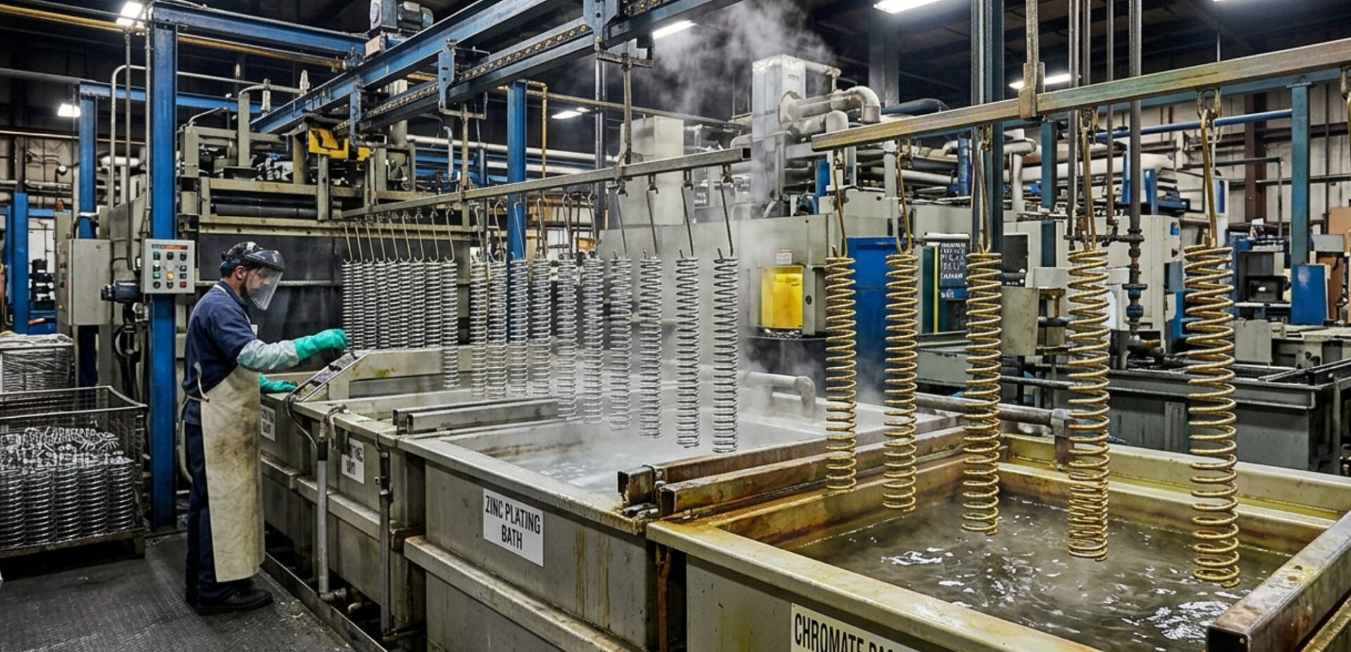 Zinc Chromate Electro-Plating for Springs